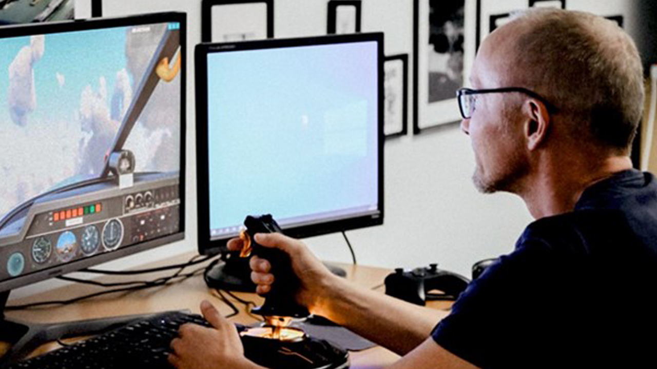 Test der realitätsgetreuen Flugzeugmodelle im Flight Simulator